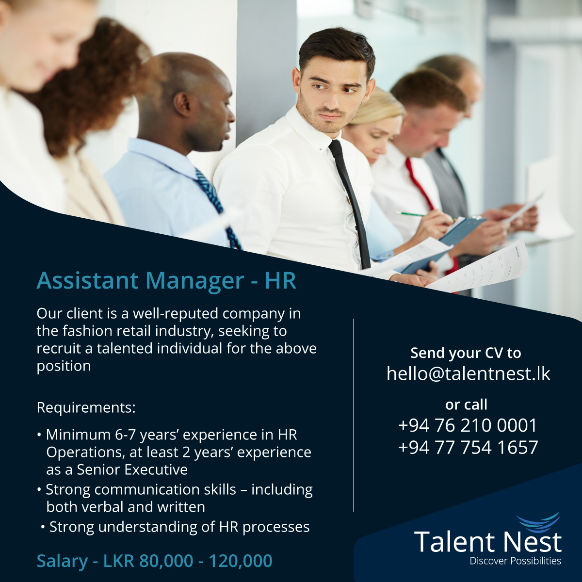 Assistant Manager – HR – Talent Nest